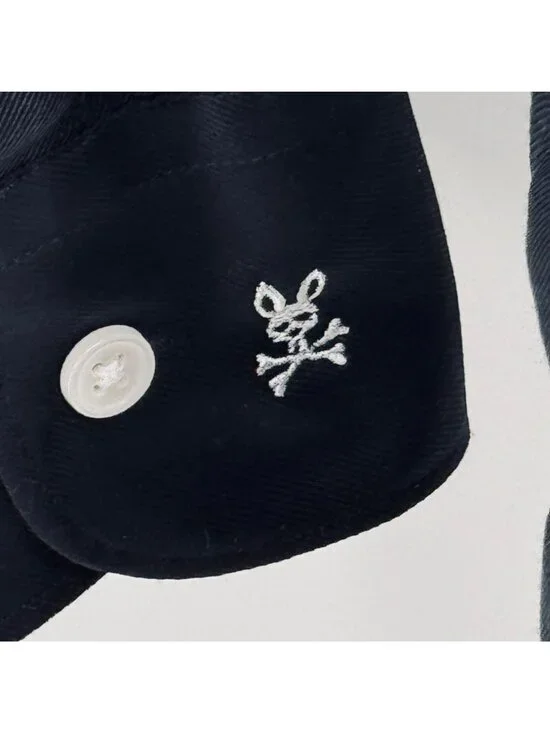 Men's Psycho Bunny Shirt Slim Fit Non Iron Black Preppy Business 17.5-34/35 XL - Picture 2 of 7